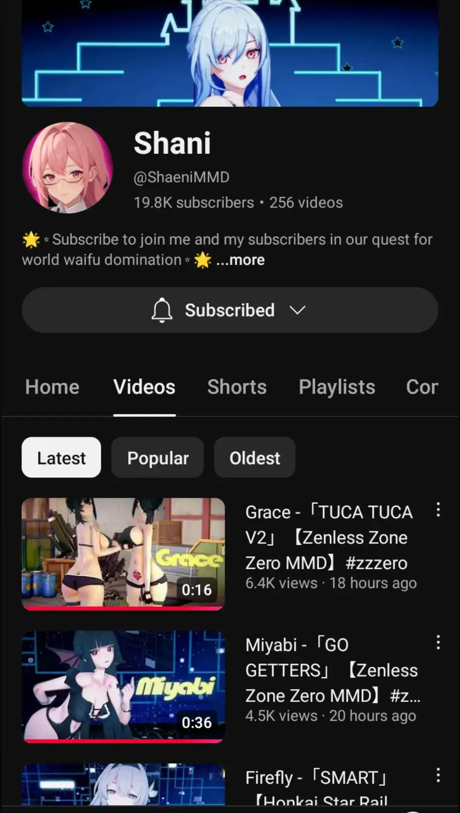 Shani 😆 waifus domination 