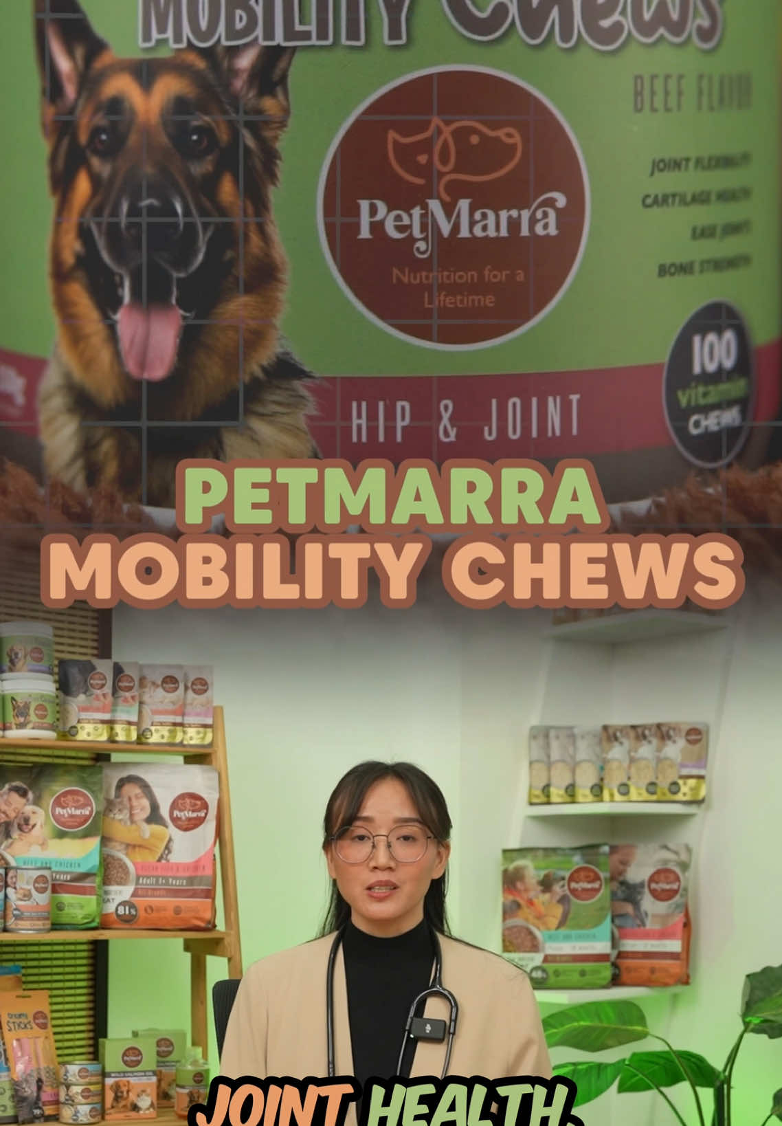 Try and see the visible difference! Give your senior pet a bone support supplement that they need. Buy PetMarra Mobility Chews now! Proven safe, effective and Doc A recommended!  Provide your furry companion the BEST NUTRITION FOR A LIFETIME! 💚🤎 #WonderFurChristmasWithPetMarrra #PetMarra #iLovePetMarra #NutritionForALifetime #SwitchUpwithPetMarra #TikTokShopPH1212