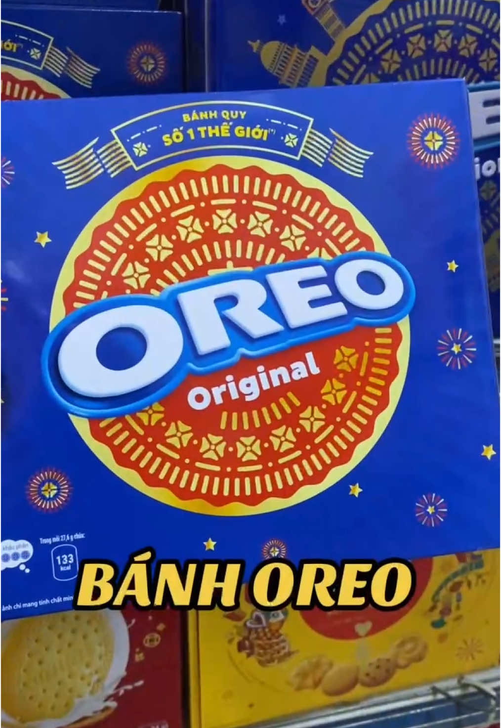 Bánh Oreo Original, com.bo 2 hộp được tặ.ng thê.m qu.à. Thấy màu đỏ là thấy Tết rồi đó ạ 💕 #oreo  #kinhdo  #banhquykem  #banhkeotet  #tiktokshop1212megasale  #navacom 