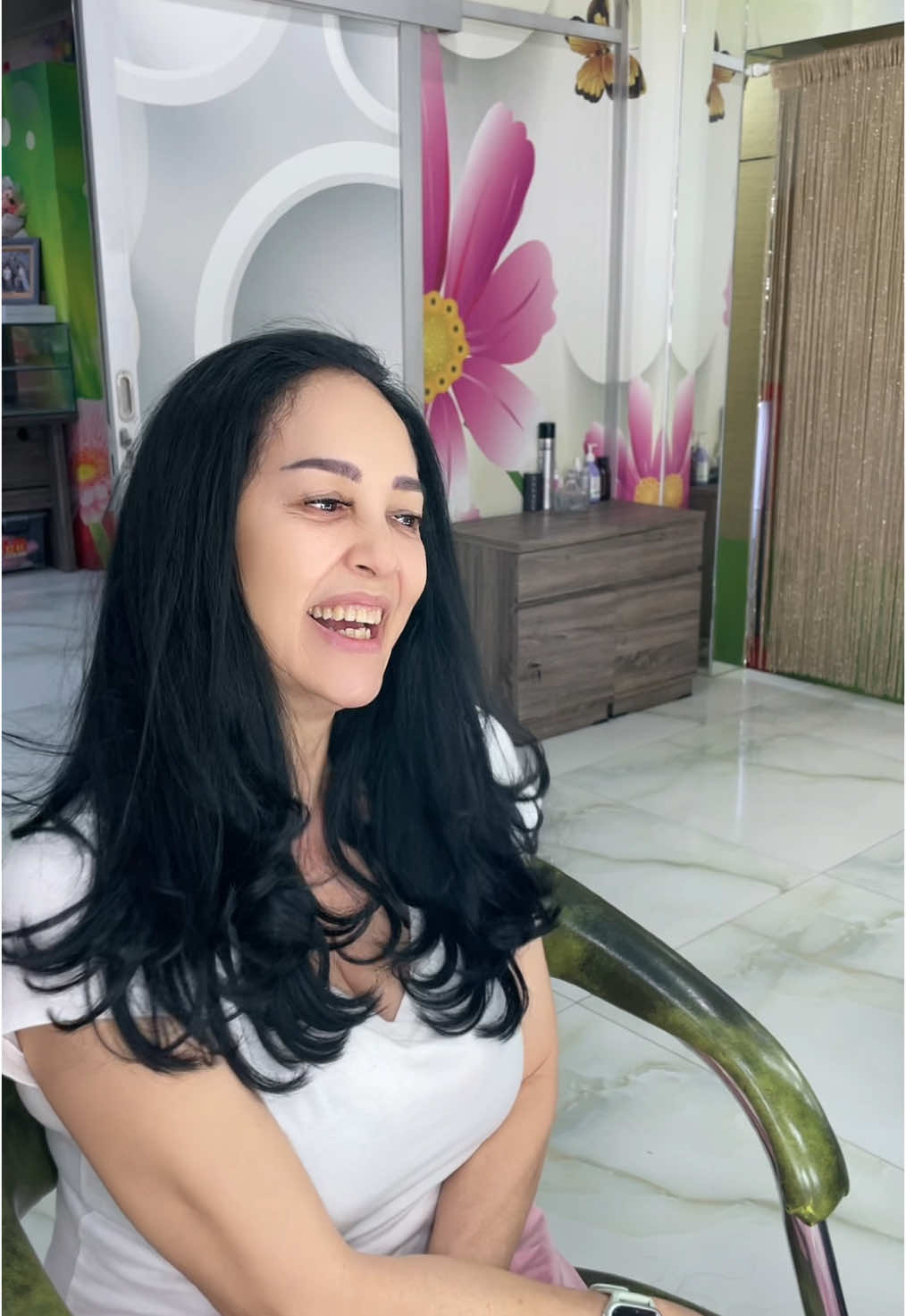 Awet muda bingiiit😳 rambut sambung ujung ikal tanpa dicatok hasilnya akan tetap seperti ini jika sudah di keramas! AMAZINGGG🤩 #fyp 