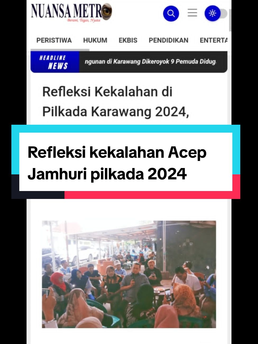 Membalas @user9966967847719  refleksi kekalahan di pilkada Kabupaten Karawang 