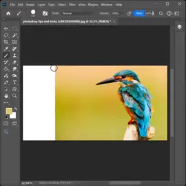 How to fill white area and blend two images in Photoshop