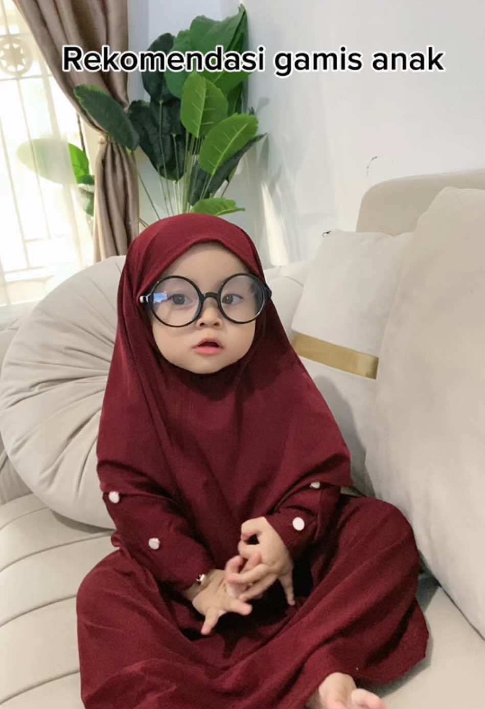 MaasyaAllah .. gamis bikin betah di pake anak😍