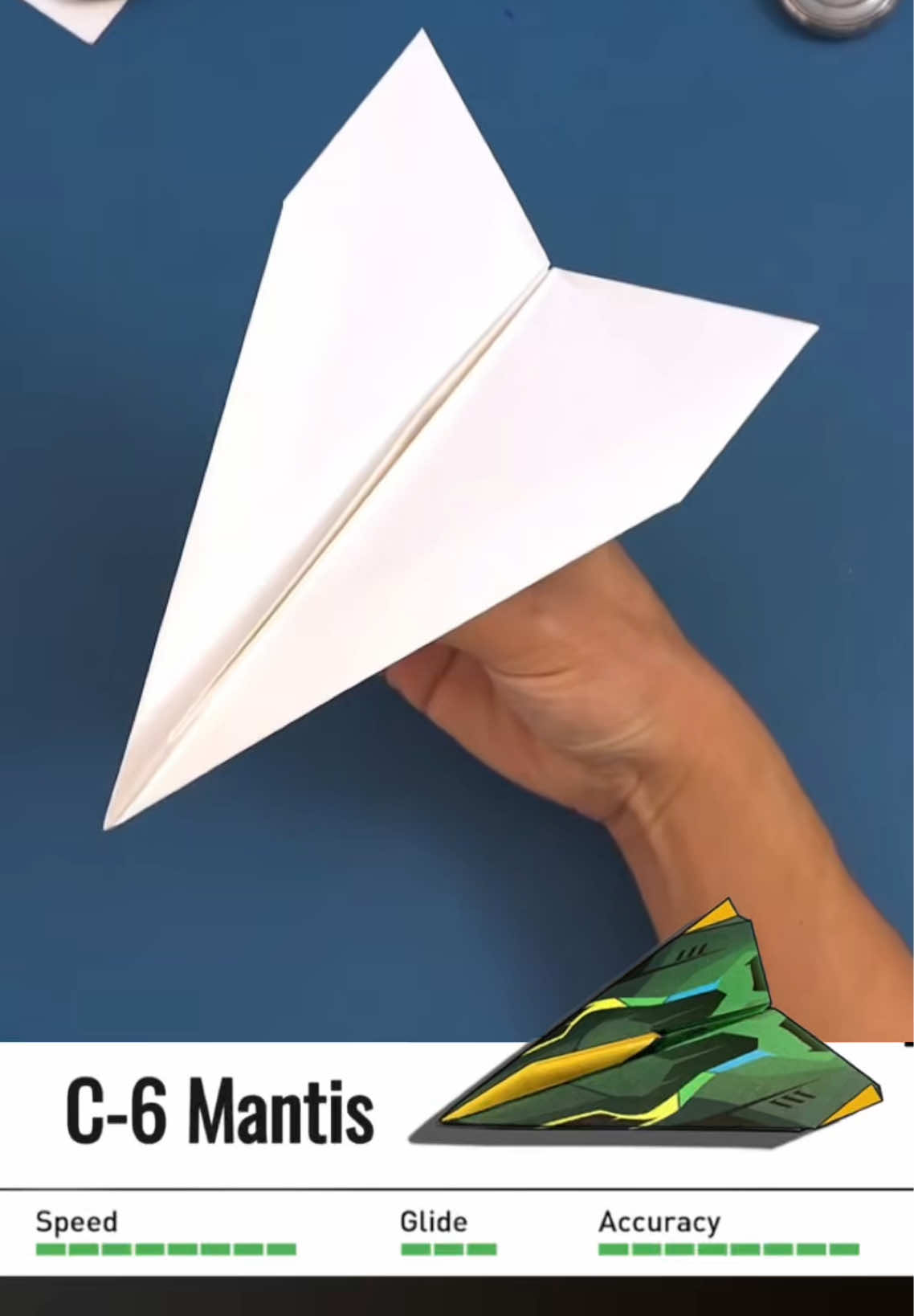 How to make super paper airplane C-6 Mantis origami easy, handmadeplane C-6 Mantis #vvvreview #origami #DIY #paperairplane #handmadeplane #paperplane 