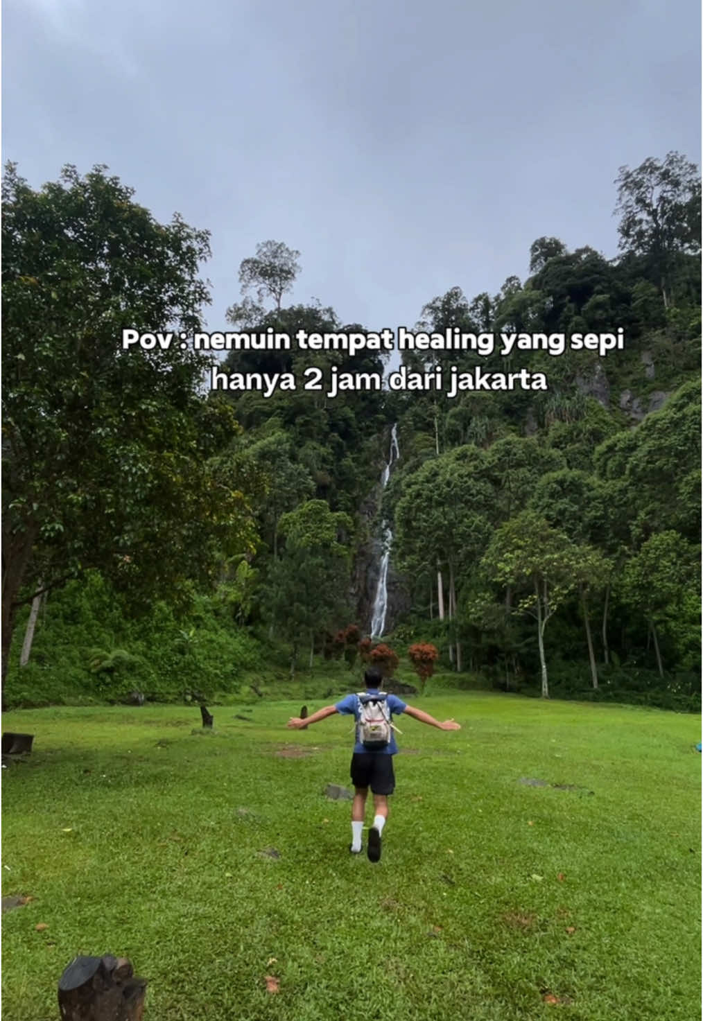 vibes disini tuh emang se tenang dan sesyahdu ini🍃 kalian ada yang pernah kesini juga? #healing #syahdu #curug #bogor #view #ttpetualangpro 