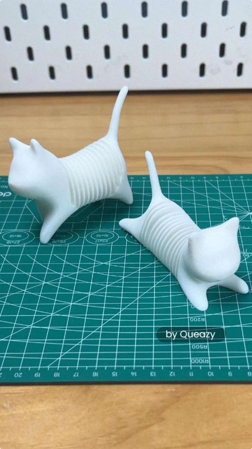 3D Printing Tip: Add support blocker to your model whilst slicing!  Model: Spring Cat   Designer: Queazy   Model file from MakerWorld.  #BambuLab #3DPrinting #3Dprinter #3Dprintinglife #innovation