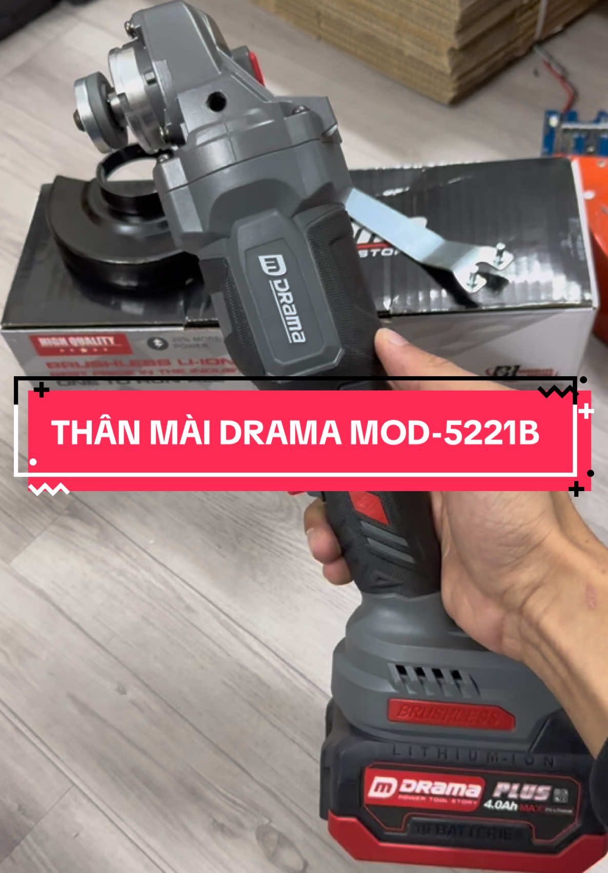 Thân máy cắt cầm tay Drama - Mod5221B. Động cơ không chổi than, có tính năng an toàn #thanmaymaipin #thanmaycatpin #thanmaymaipindrama 