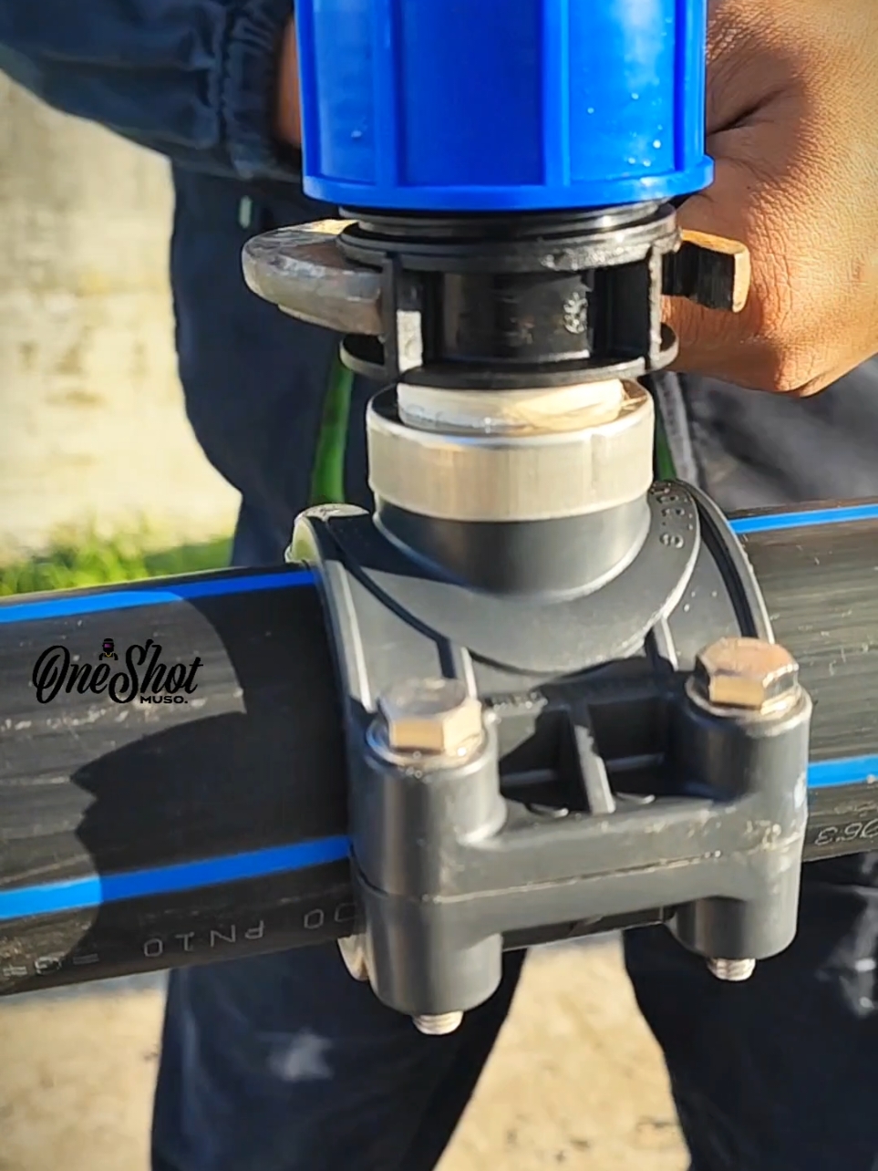 Plastic and seal, job done. #PlumbingWork #PlasticFittings #ThreadSealing #Loctite55 #PlumbingTips #DIYProjects #PipeConnection #SealTheDeal #HomeImprovement #ProfessionalWork #FittingDoneRight #QuickFix #ThreadLock #PipeInstallation #HandyTips #oneshotmuso 
