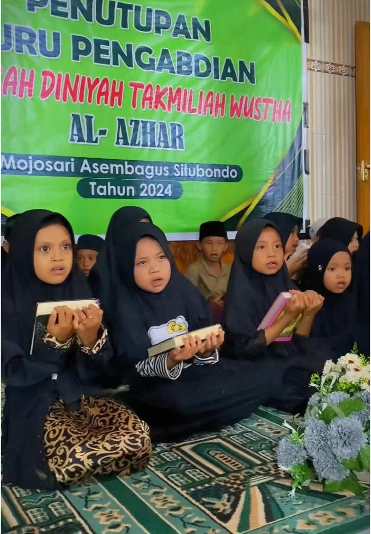 Penutupan Guru Pengabdian TPQ Nurul Jadid Kertosari || Pengabdian merupakan sebuah bentuk pemberian dan penerimaan. Niatkan pengabdian yang beressensi ibadah dan sebuah pengalaman dalam langkah berikutnya.Semoga barokah segala sesuatu yang diberikan dan diperoleh selama ini 🌹🌹🌹 #santri #alazhar #2024 #pengabdian #md #mojosari #indonesia  @Al Mufaddhol Al-Azhar @@Madrasah Diniyah Al-azhar 