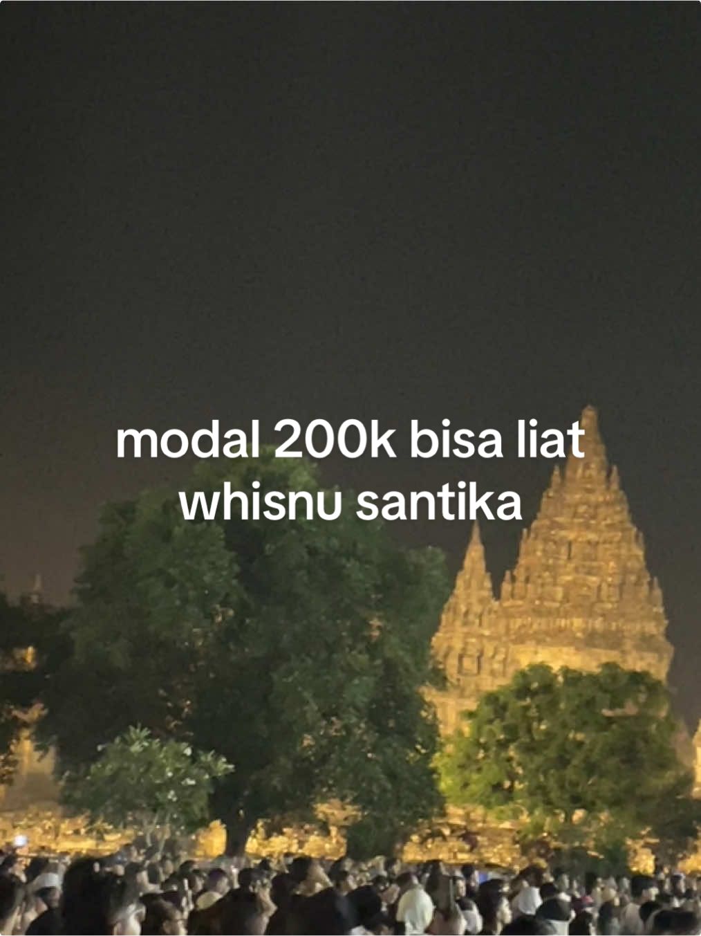 kapan lagi liat whisnu santika modal 200k 🤪 #plnmobile #whisnusantika #prambanan #apt 