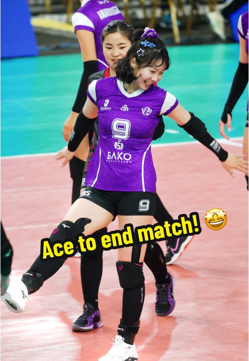 Ace to end the match! 🤩 #volleyball #volleyballworld #volley #volleyballgirls 