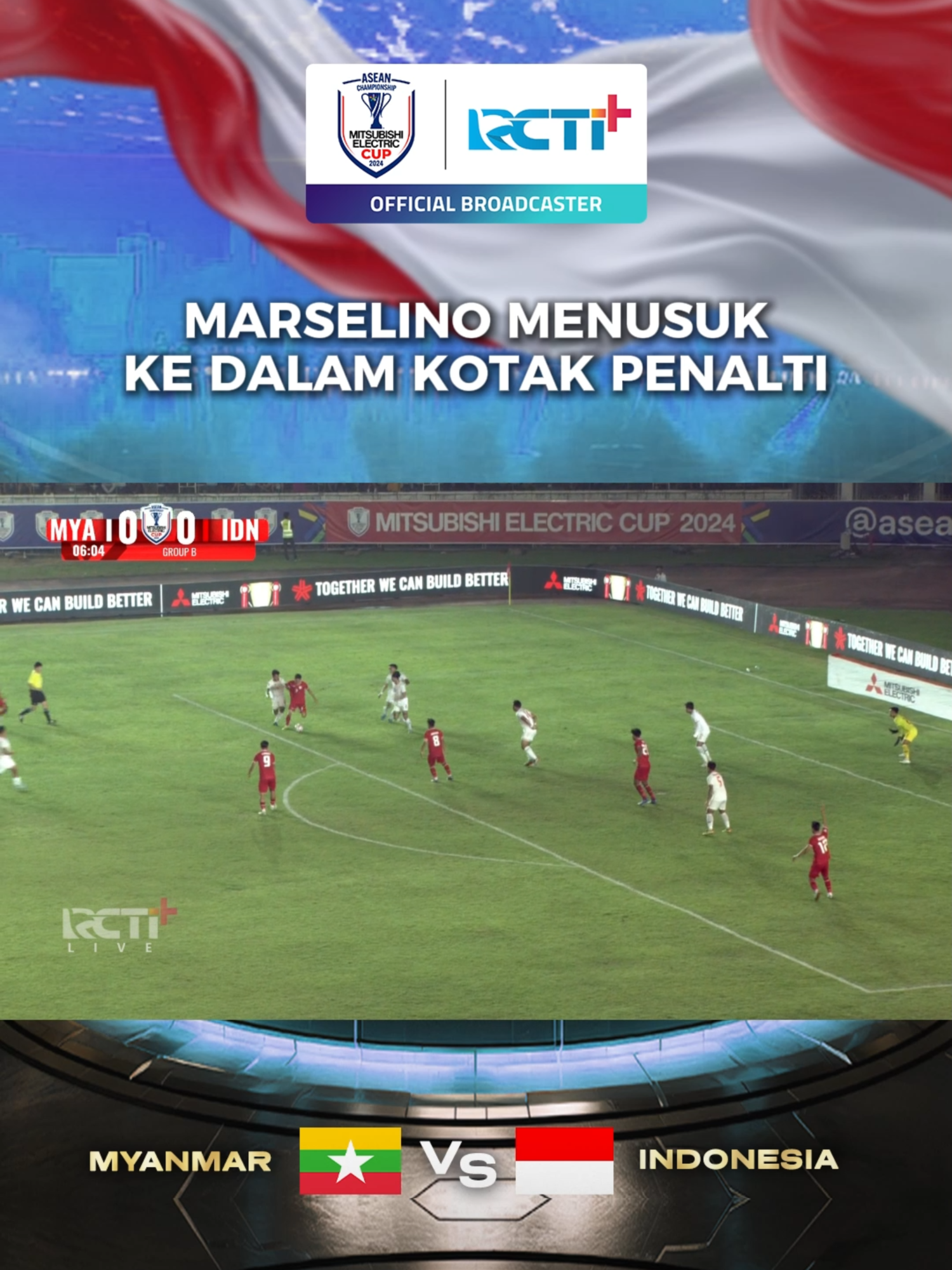 Ayo Marceng! Streaming di rcti.plus/timnas #RCTIPlusSports #RCTIPlusSuperApp #TimnasIndonesia #GarudaMendunia #Timnas #MitsubishiElectricCup #aseanutdfc #kitagaruda