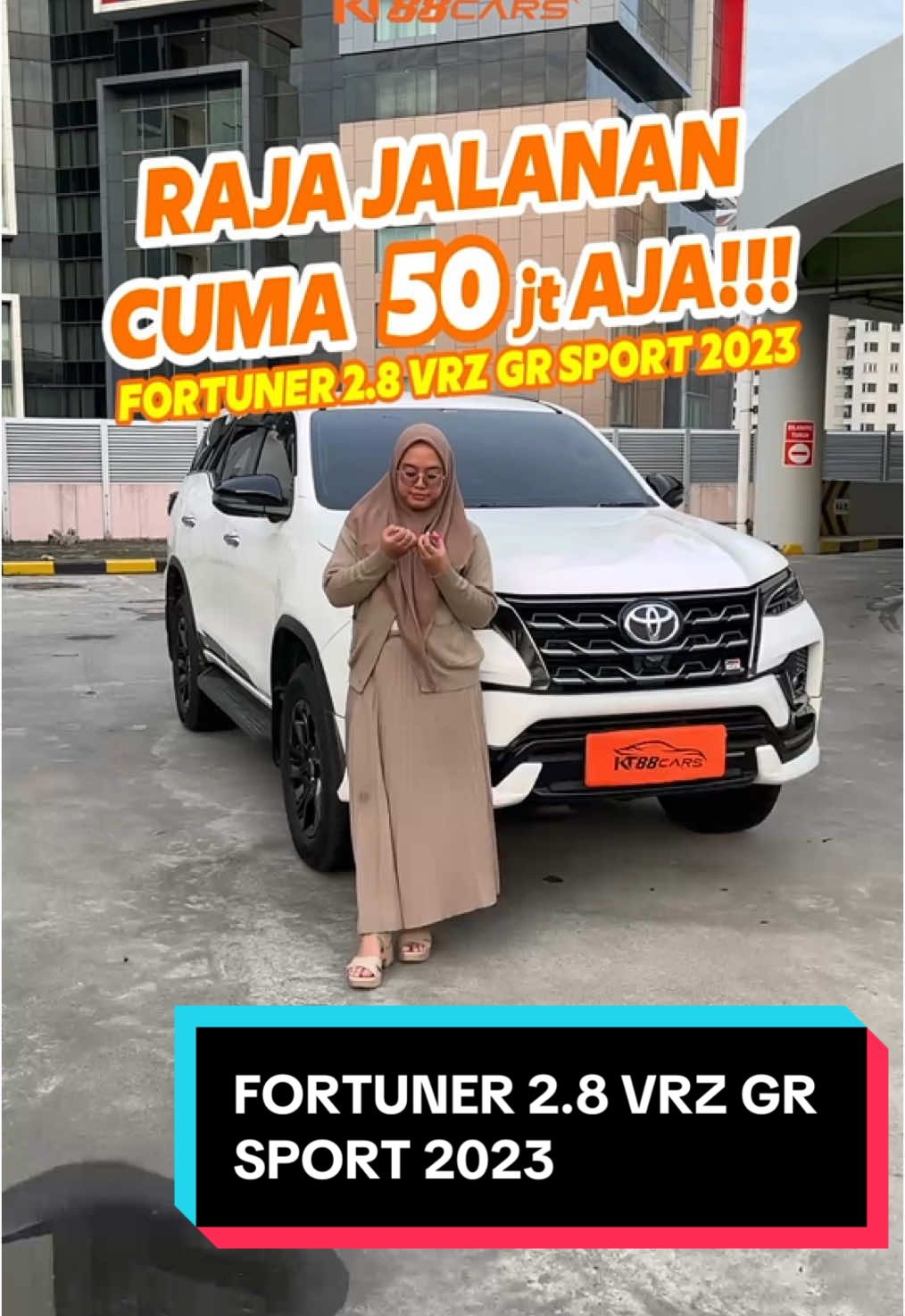 RAJA JALANAN CUMA 50jt aja nih!!, FORTUNER 2.8 VRZ GR SPORT 2023  . . FORTUNER 2.8 VRZ GR SPORT AT TAHUN  : 2023 (NIK 2023) WARNA  : Putih PAJAK  : 4 - 2025 JARAK  : Km 11 rb (record) ---------------------- Open Cash 582 JT (Nego) ---------------------- TDP 50 JT - ANGS 14.093.000 x 47 BLN - ANGS 12.145.000 x 59 BLN ------------------------- TDP BISA DIRUBAH DAN MENYESUAIKAN ------------------------- LULUS INSPEKSI BY OTOSPEKTOR ------------------------- GARANSI MESIN DAN TRANSMISI 1 TAHUN (KHUSUS KREDIT) ------------------------- GRATIS LAYANAN BANTUAN 24 JAM DISELURUH INDONESIA #kt88cars #jualbelimobilseken #jualbelimobilbekasberkualiatas #fyp #jualbelimobilpremium #jualbelimobiljakarta #jualbelimobilindonesia #jualbelimobilbekas #fortunergr2023 #fortuner #fortunervrz #fortuner2023 