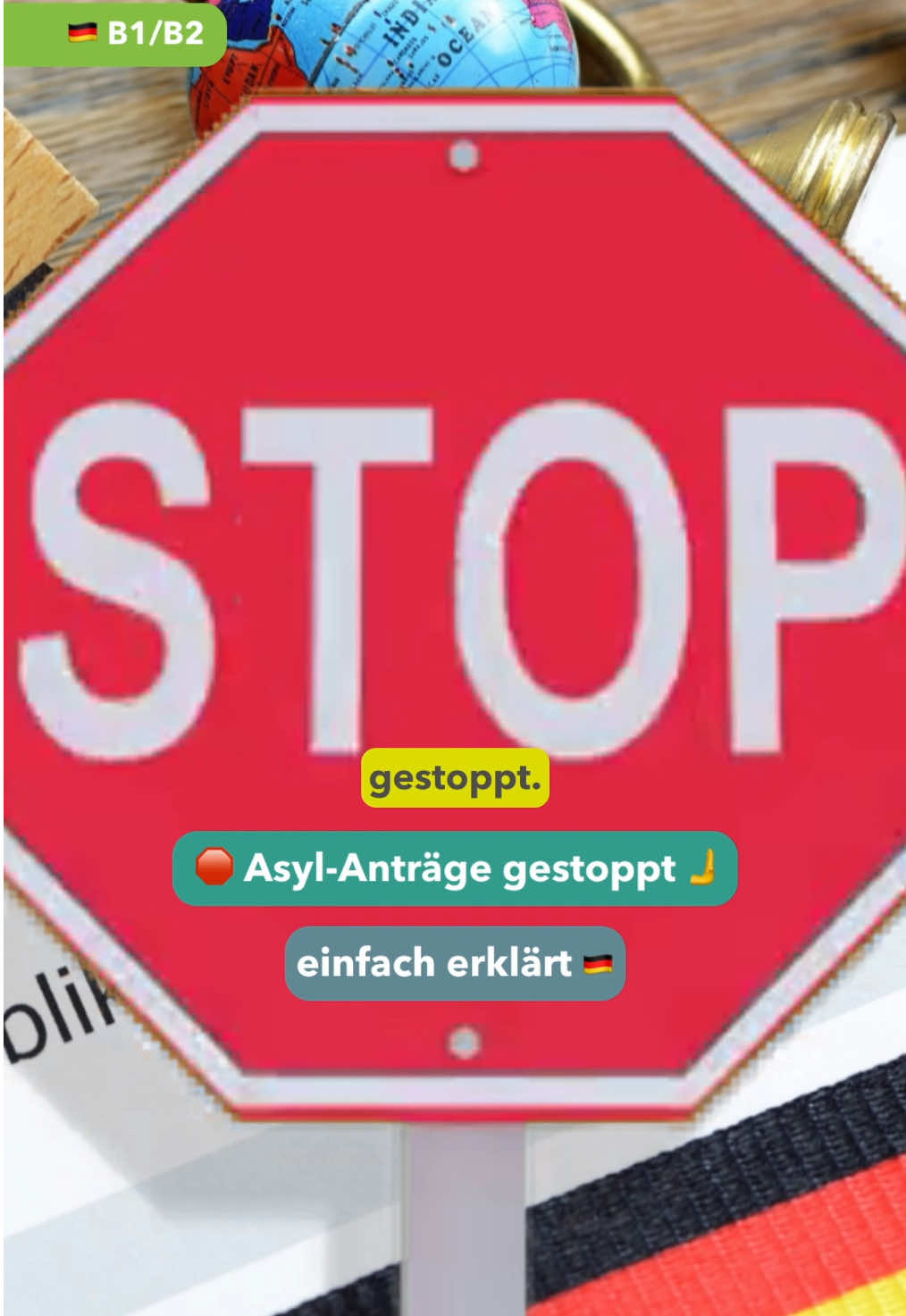 Über 47.000 Asyl-Anträge gestoppt ❌ #einfacherklärt 🇩🇪 #deutschlernen #aktuellindeutschland #asylantrag #syrien 