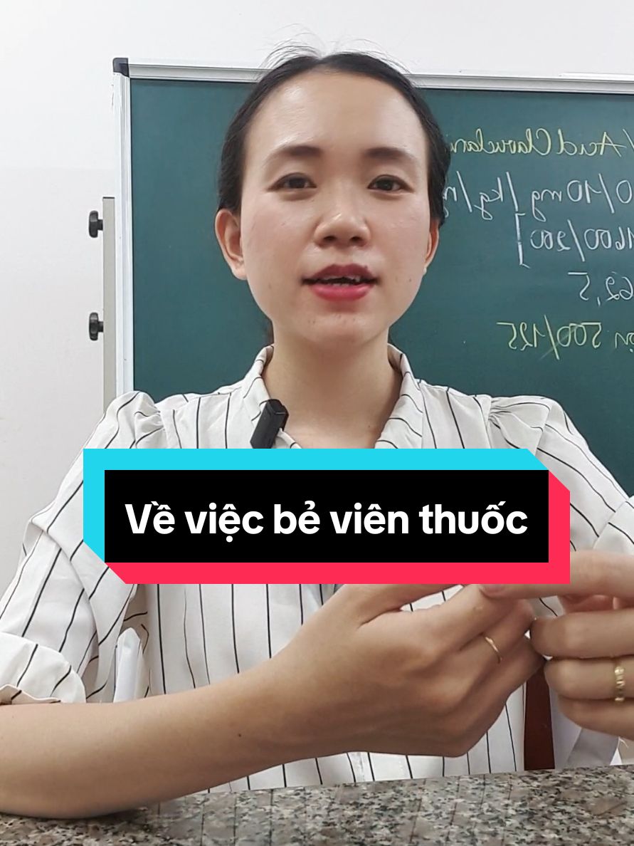 Trả lời @lethailinh2801 gửi bạn một vài thông tin trao đổi về việc bẻ viên thuốc #umupna 