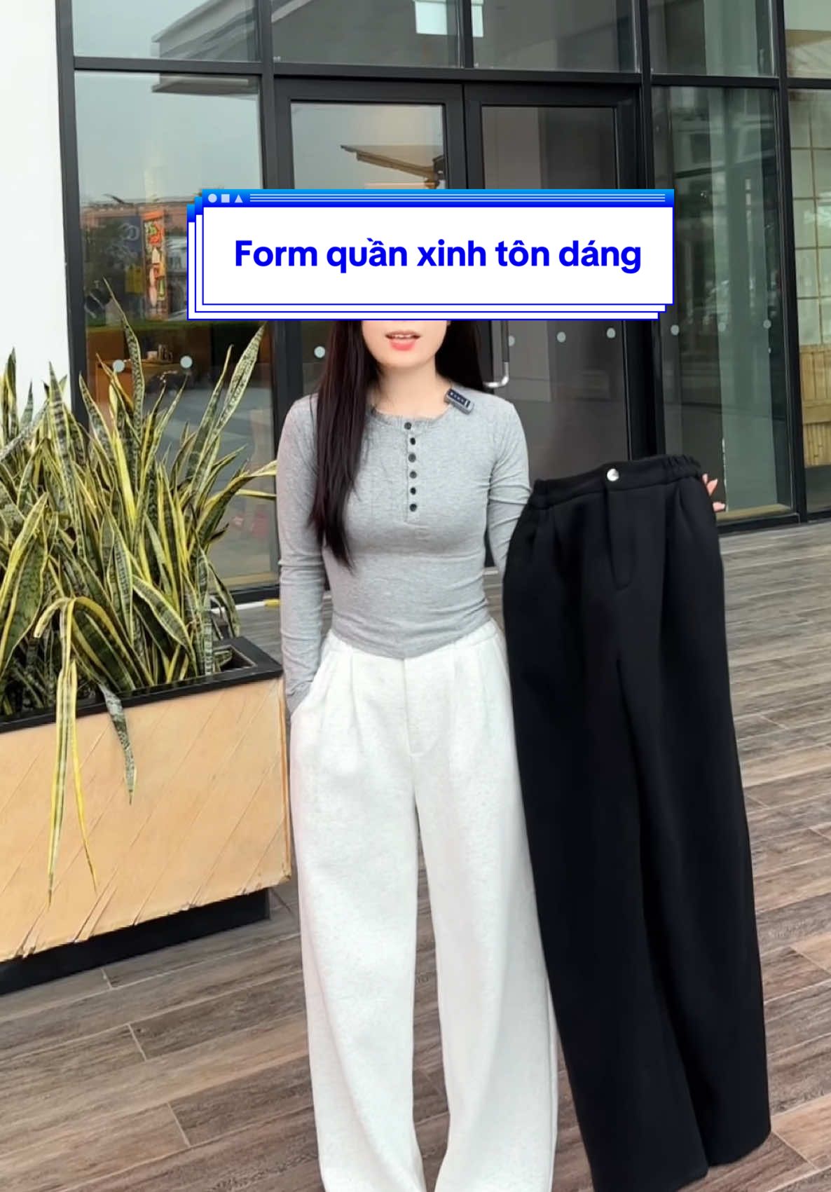 Form quần xinh tôn dáng #xuhuong #thoitrangnu #quanni #quansuong 