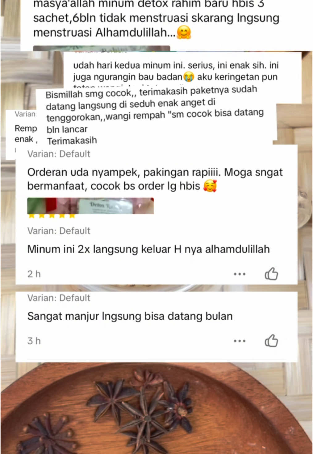 MasyaAllah alhamdulilah, terimakasih para pelanggan setia gawe rempah. Allahummabarik, selalu berusaha memberikan yg terbaik untuk kalian semua, sayang semuaa 🥹🥹 #detox #detoxrahim #simplisia 
