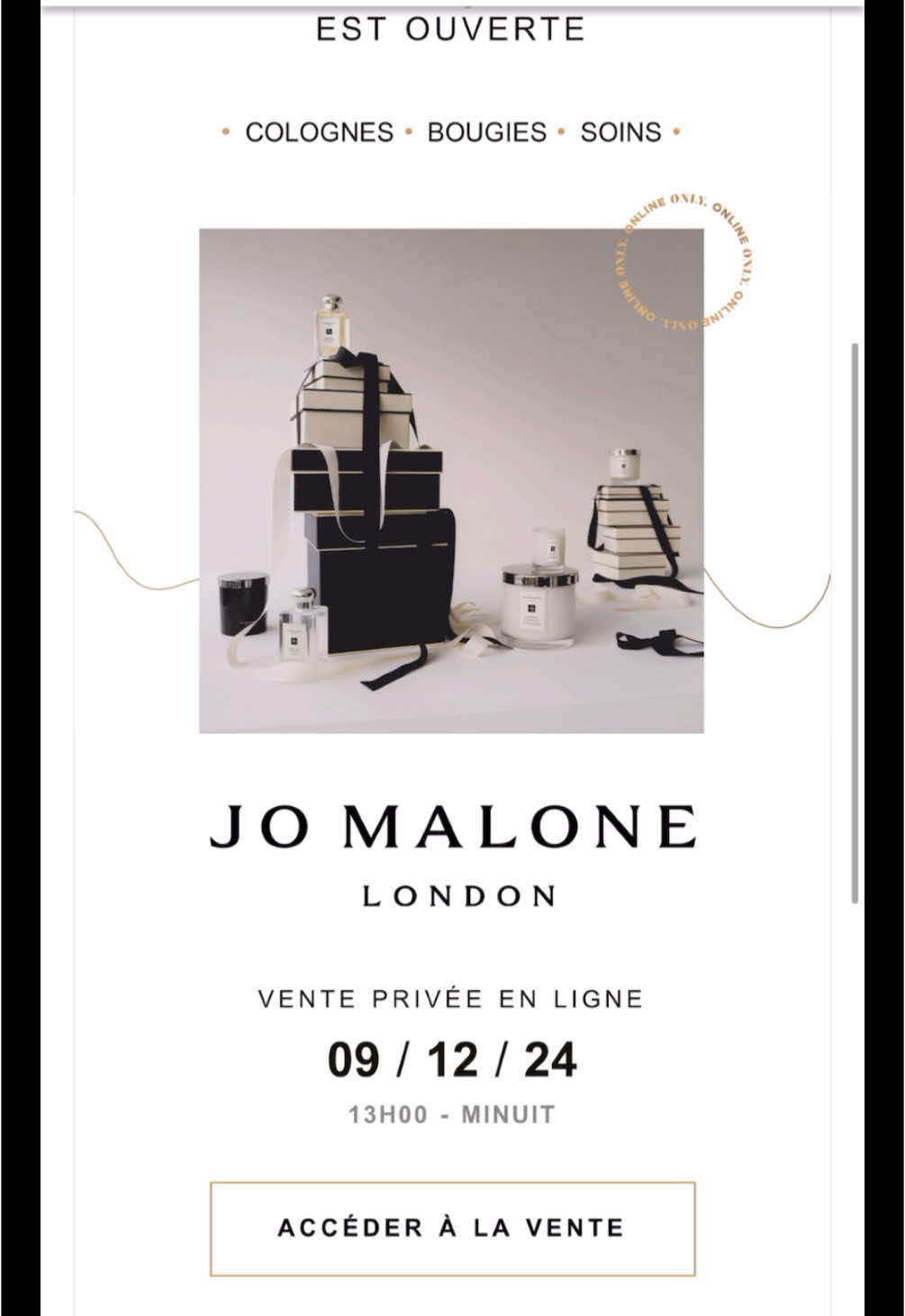 Vente @Jo Malone London ✨ #nichefragrance #nicheperfume #parfumtiktok #jomalone 