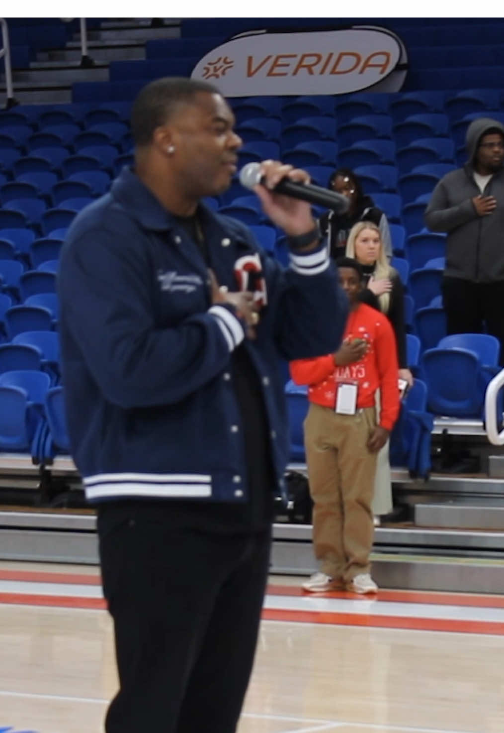 How do you think @Moe Mitch did with the #NationalAnthem? 🎤  #nationalanthemsinger #podcast #podcastclips #lol #funnyvideos 