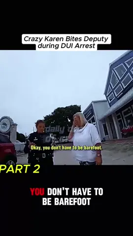Crazy Karen Bites Deputy during DUI Arrest #cops #copsontiktok #copstiktok #police #bodycam