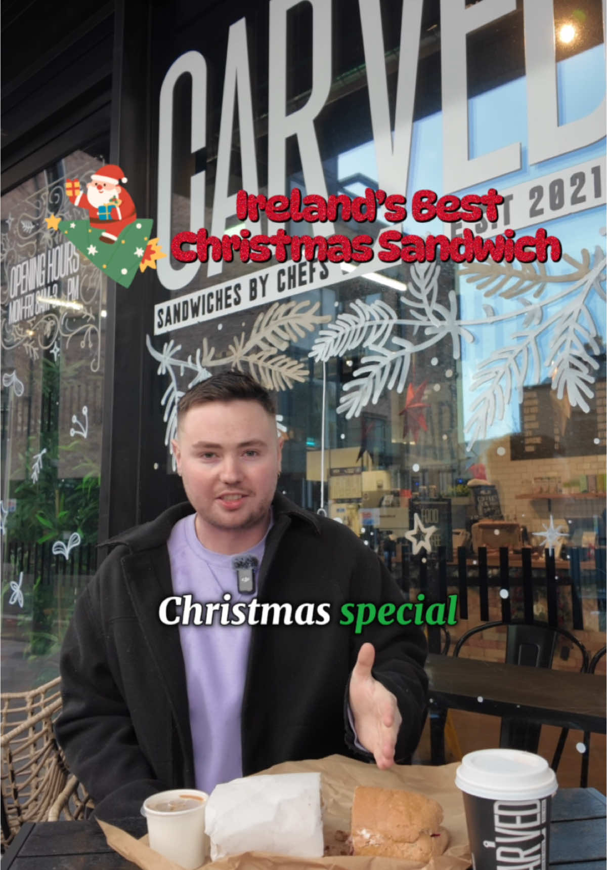 Where can we find the best Christmas sambo in Ireland?? @Carved Dublin is going to be very tough to beat!! 🥪 🎄🎅 #christmas #dublin #food #chalkandcheese 