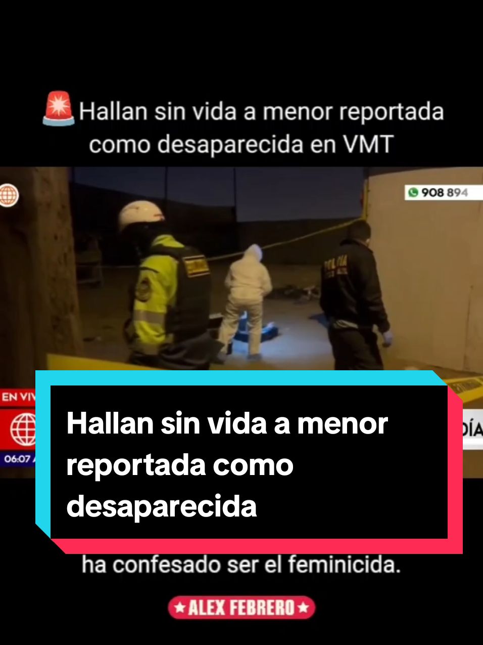 Durante la noche del domingo 8 de diciembre, se reportó el hallazgo del cuerpo de una niña de 12 años en el asentamiento humano Los Lúcumos de Pachacámac, en Villa María del Triunfo. La menor había sido reportada como desaparecida durante la mañana del mismo día. De acuerdo a las cámaras de seguridad, durante la madrugada, un mototaxi llega a un descampado en el AA. HH. y descienden dos hombres, quienes serían los agresores. Asimismo, la Fiscalía informó, de manera preliminar, que la menor presentaba lesiones en el cuerpo. #fyp #paratiiiiiiiiiiiiiiiiiiiiiiiiiiiiii #noticiasperu #feminicidio 