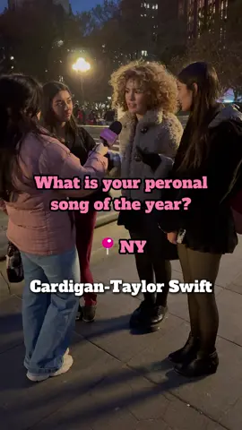 What is your song of the year? #lipleap #streetinterview #fyp #Love #girlpower #underwear #songoftheyear #taylorswift #cardigan