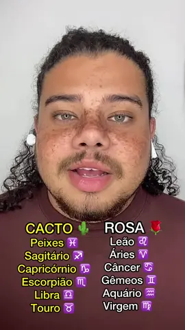 Cacto ou rosa? #signos 