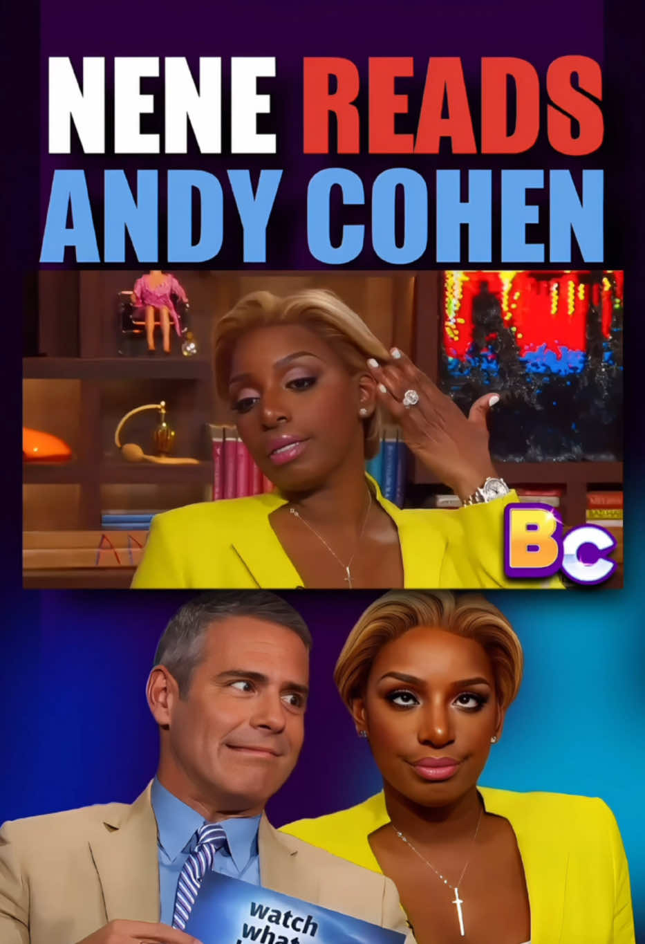 Nene Leakes Reads Andy Cohen on Watch What Happens Live 🍑 #andycohen #neneleakes #broughchat #rhoa #watchwhathappenslive 