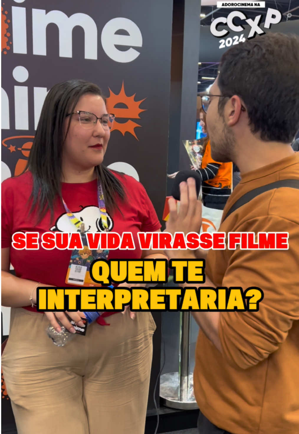 QUAL ATOR TE INTERPRETARIA? 👀 Já imaginou se sua vida virasse um filme? Olha só a resposta do pessoal na #CCXP24! #AdoroCinema #galgadot #zendaya #filmes 