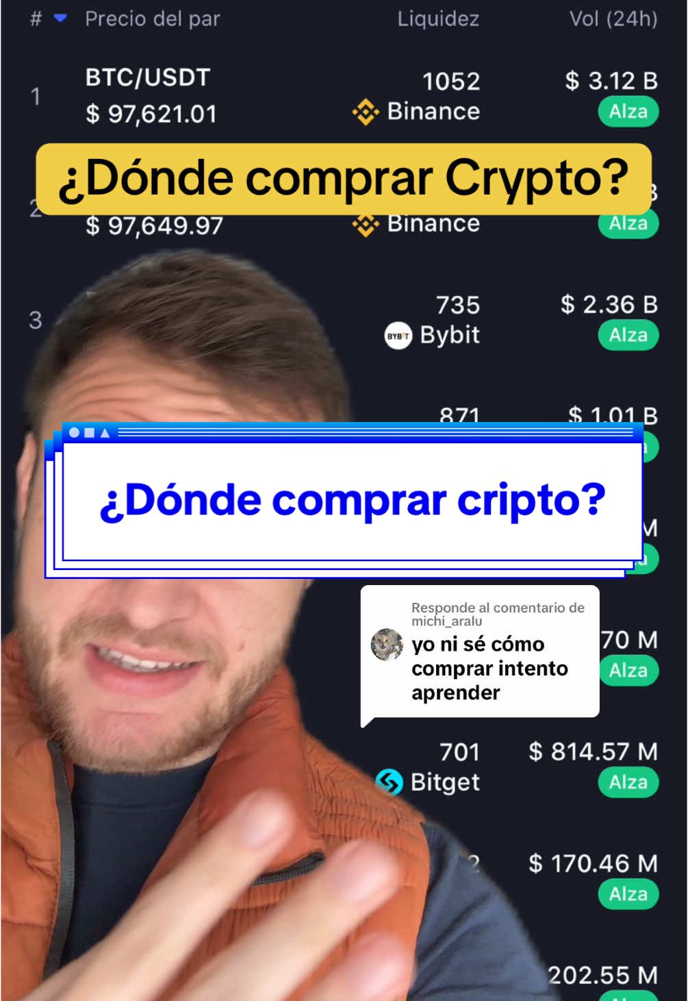 Respuesta a @michi_aralu ¿dónde comprar criptomonedas? #crypto #bitcoin #xrp #criptomonedas #comprar 