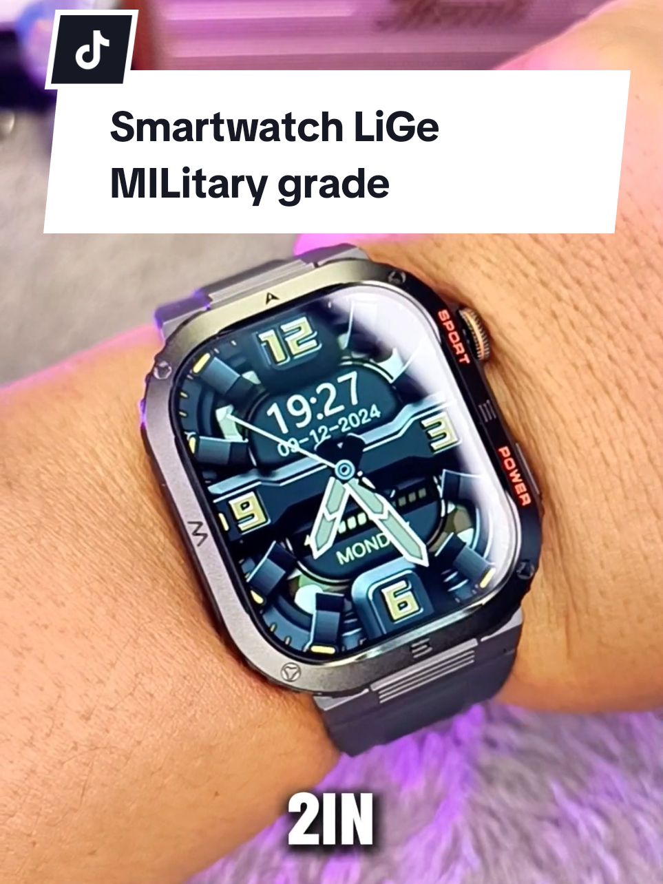 Smartwatch LIGE Build quality standar militer waterproof ip68 kapasitas batrai 400mah  #smartwatch #smartwatchlige #promoguncang1212 #jagoanvideotrending #smartwatchmilitarygrade 