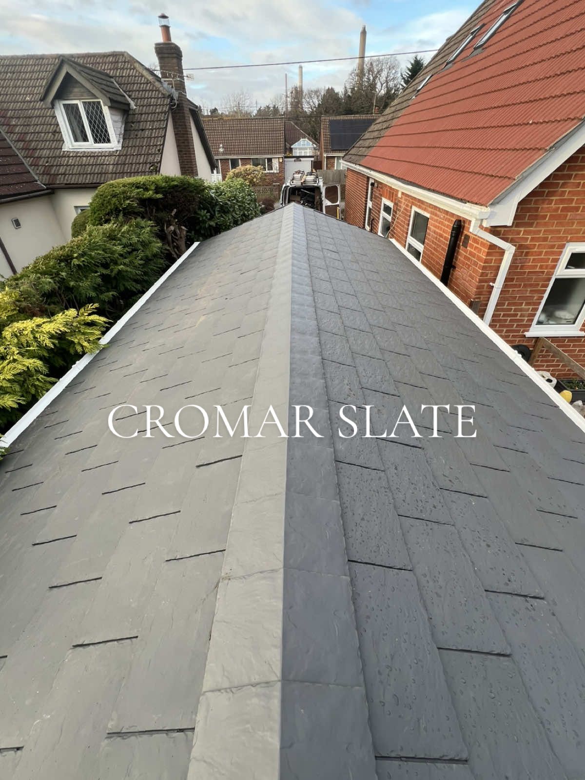 What do we think of this upvc slate?⛏️ #roof #roofing #ukroofer #construction #slate #sigroofing 