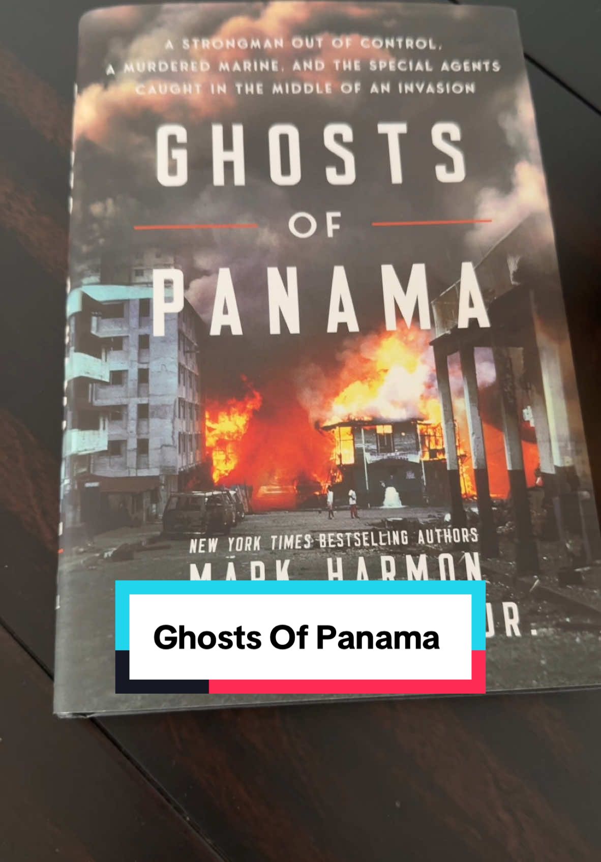 Ghosts of Panama by Mark Harmon and Leon Carroll Jr. Thank you @TLC Book Tours @HarperCollins for my gifted hardocver. #ncis #panama #ghostsofpanama #nonfictionbooks #nonfictionbooktok #militarytiktok #navalhistory #intelligence #militarylife #navy 