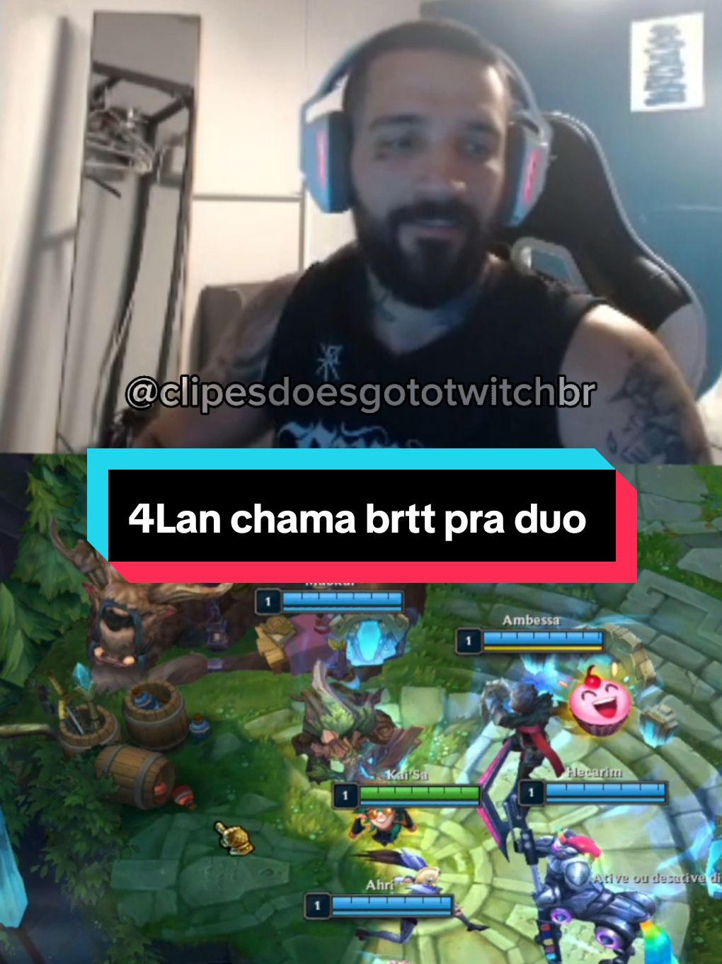 Duozada flinstons? Mande o seu clipe para: clipesdoesgototwitchbr@gmail.com  #leagueoflegends #twitchbr #twitchbrasil #4lan #brtt 