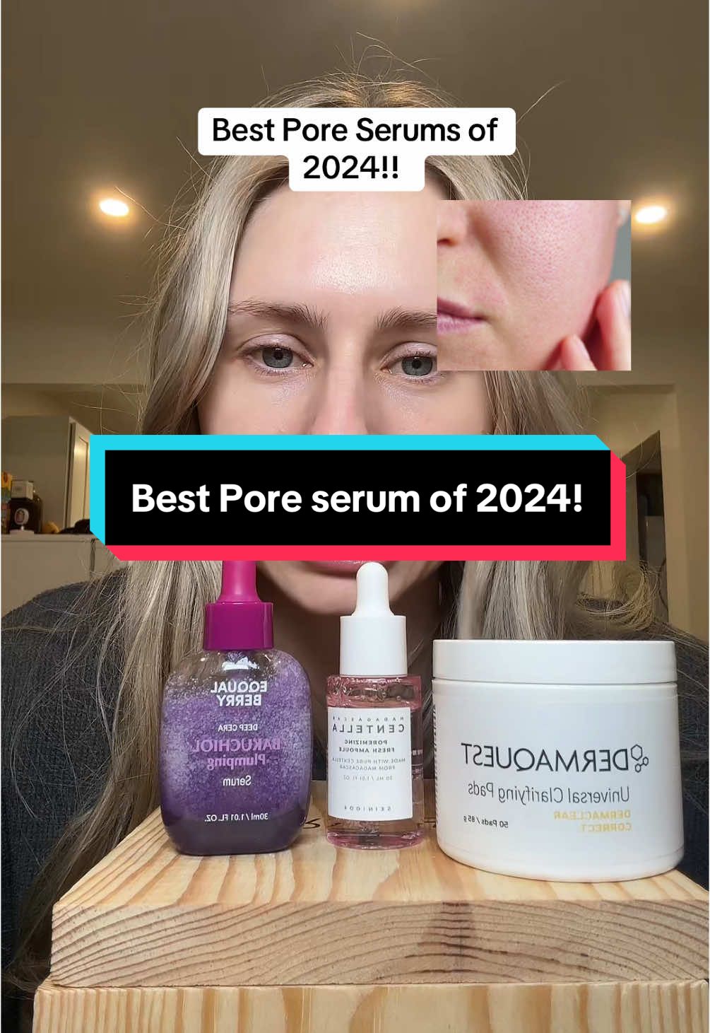 Bye bye pores!   #bakuchiol #pores #skincaretips #SkinCare101 #largepores #viralskincare #skincare2024 