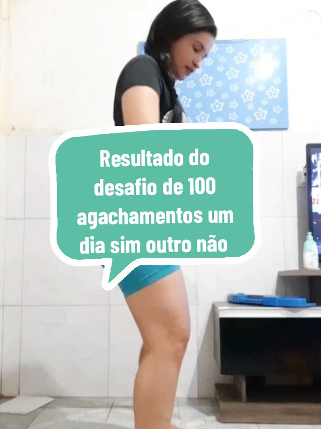Resultado do desafio de 100 agachamentos um dia sim outro não durante 30 dias #agachamento #agachamentoemcasa #exercicioemcasa #musculacao #treinoemcasa #hipertrofia @Mel Carvalho/Treino em casa 