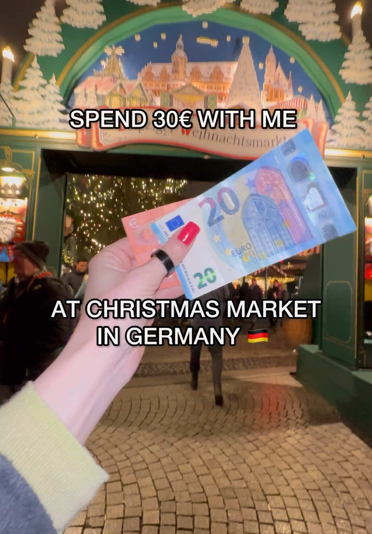 Hey, guys How much do u spend at Christmas market #creatorsearchinsights #asmr #traveltiktok #christmastiktok #christmasmarket #europetrip #foodmarket #christmasineurope #silentvlog #foodasmr #germany2024 #europetrip2025 