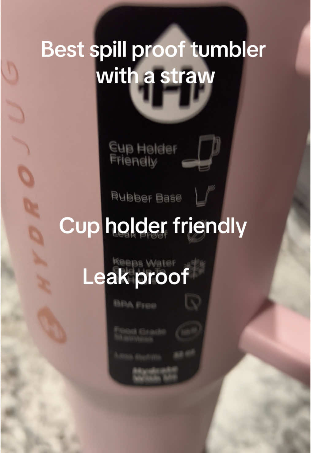 Grab your favorite color at the link #hydrojug #spillprooftumbler #nonspillcup #besttumbler 