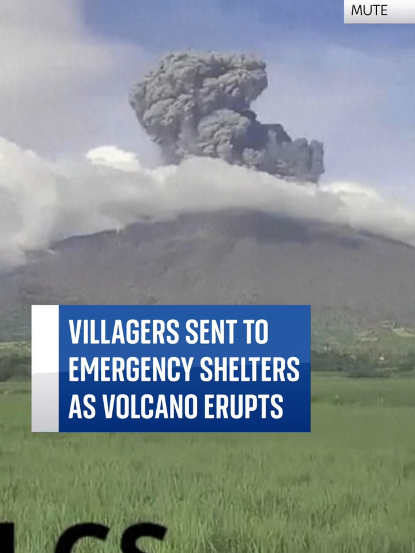 Active volcano in Philippines erupts sending ash into the sky #philippines