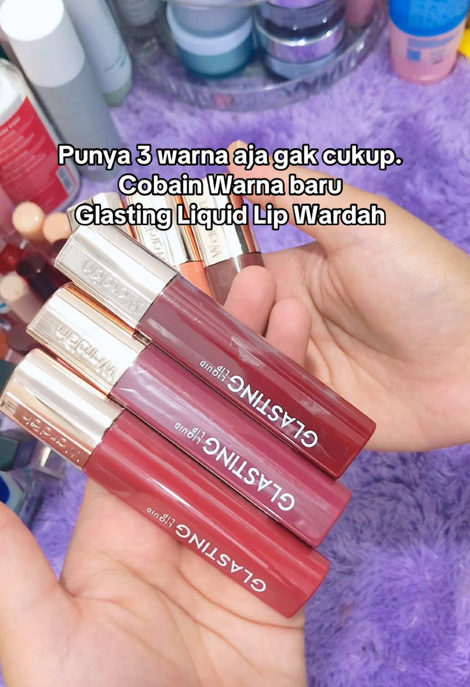 Satu warna aja gak cukup.. @Wardah Beauty Official  #Wardah #wardahbeauty #lipglasting #lipproduct #fyp #beauty #makeup #ugc #beautyenthusiast 