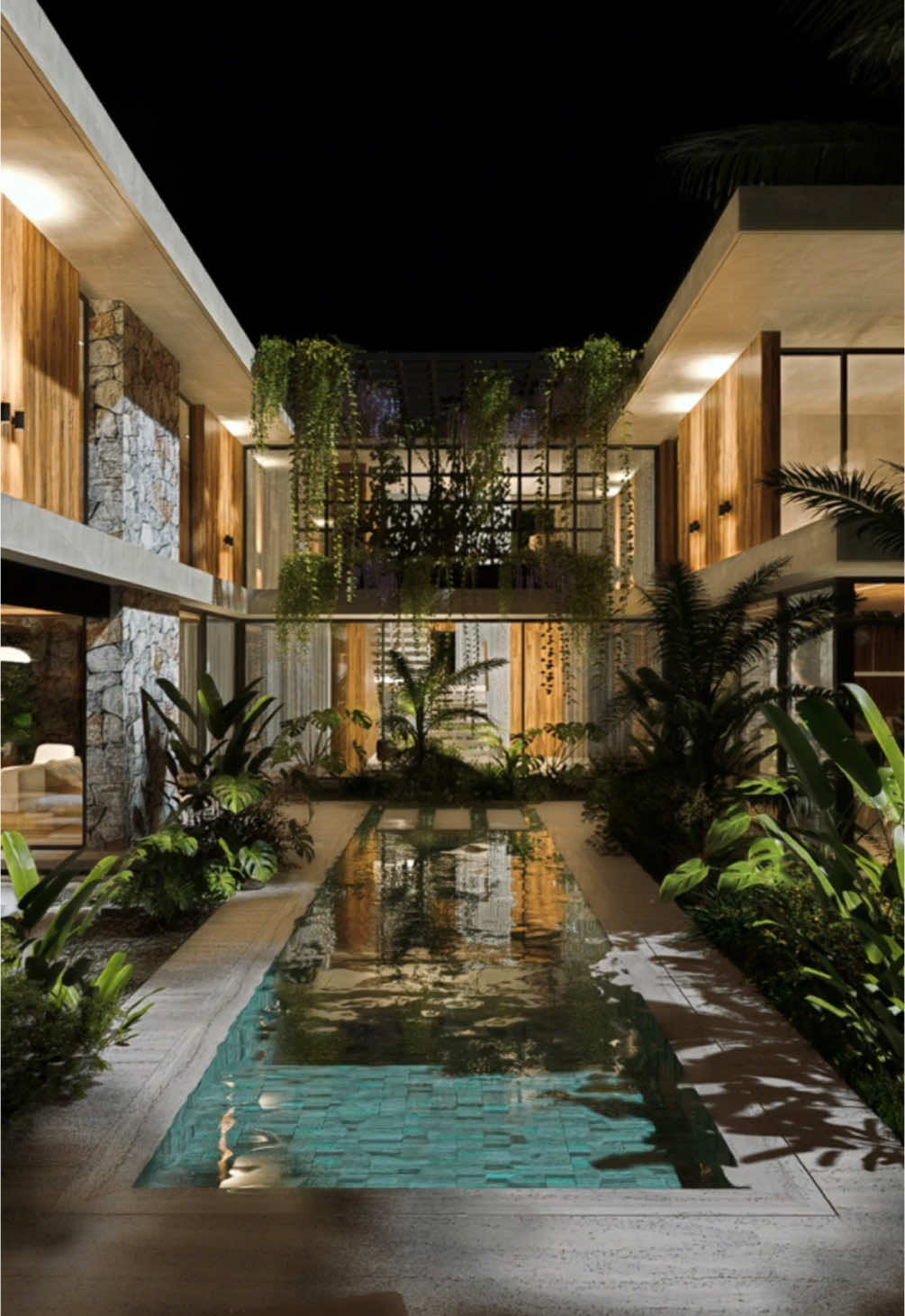 Orgullosos de presentar : Casa ALMA Tropical - Punta Cana, República Dominicana Diseñada en forma de U, esta casa conecta plenamente con la naturaleza tropical de Punta Cana. La piscina, rodeada de exuberante vegetación, es el corazón del hogar y se vive desde todos los ambientes gracias a sus amplios ventanales. Materiales como la piedra, la madera y jardines verticales integran el diseño contemporáneo con el entorno, creando un refugio donde arquitectura y naturaleza dialogan en perfecta armonía. 🌴✨ Vivir diseño. Vivir naturaleza.         ___________________________ Tropical Soul House - Punta Cana, Dominican Republic Designed in a U-shape, this home seamlessly connects with Punta Cana’s tropical nature. The pool, surrounded by lush greenery, becomes the heart of the house, visible and alive from every room through expansive windows. Materials like stone, wood, and vertical gardens blend contemporary design with the environment, creating a retreat where architecture and nature exist in perfect harmony. 🌴✨ Living design. Living nature. • • #casas #casasmodernas #casasminimalistas #fachadasdecasas #casasincreibles #arquitectura #arquitecturamoderna #arquitecturaydiseño #archtecture #architecturemoderna #Home #house #luxuryhome #luxuryhouse #architecture #proyectos # arquitectos #dreamshome #arquitecturaminimalista #minimalismo #architecture-moderna #housetheluxury #3d #render #casasincreibles #architects_review 