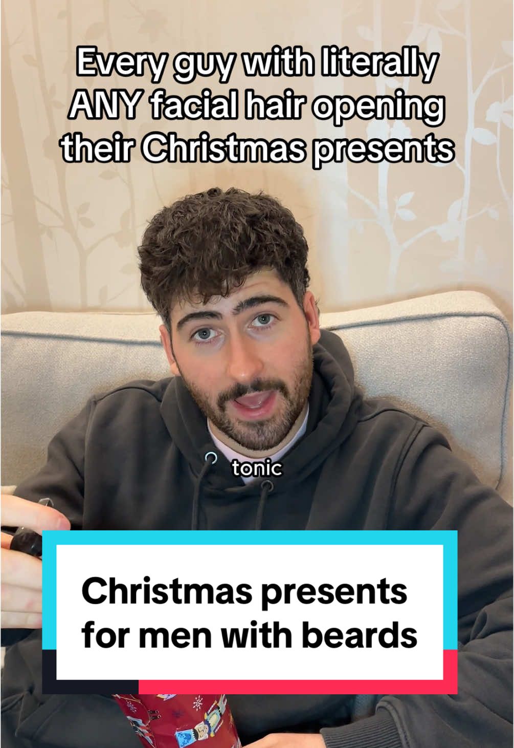 Any item in Boots with the word beard on will do… #beard #christmas #presents #uktiktok #ukcomedy #sketch 