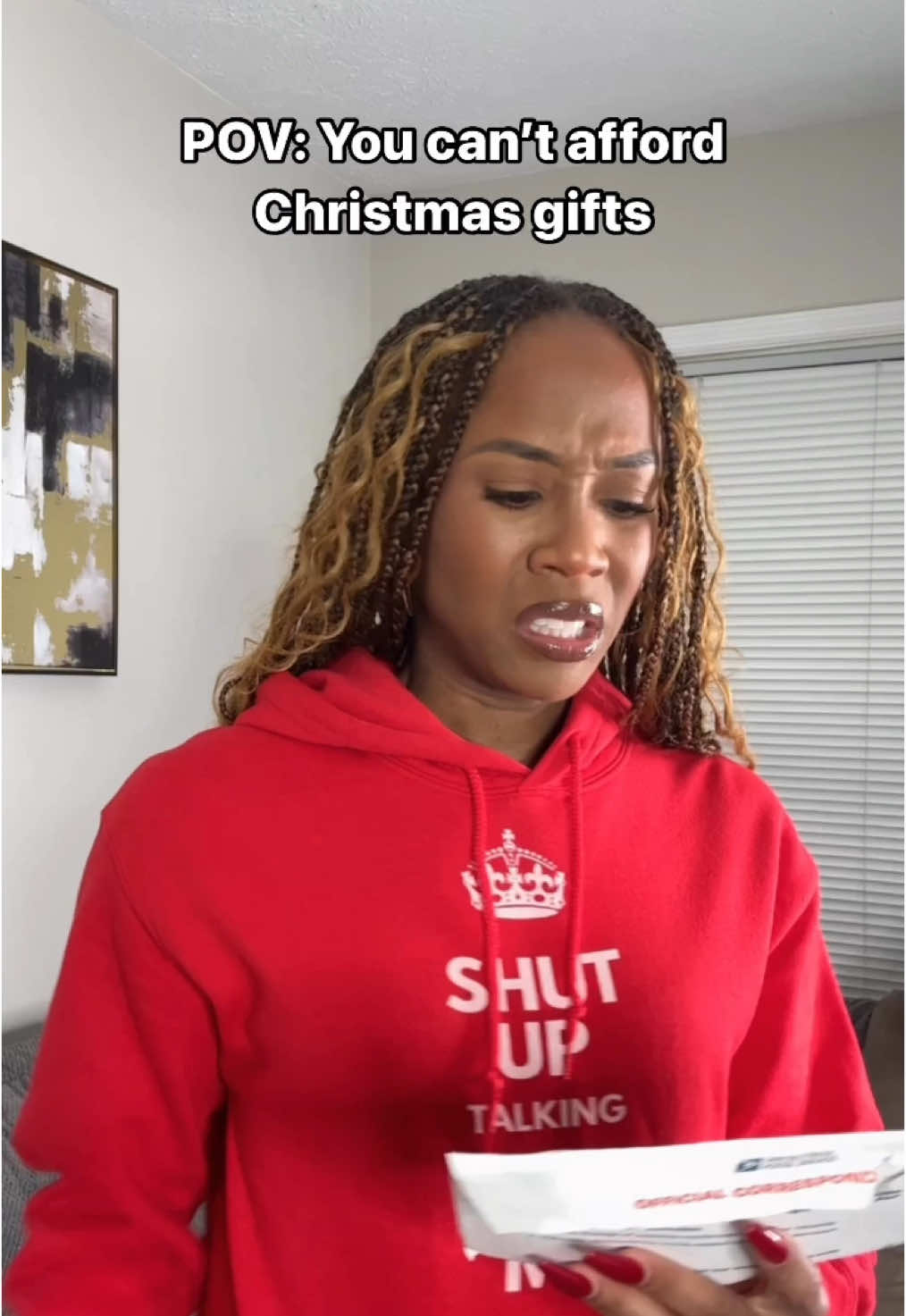 Everybody getting thoughts and prayers this holiday. Love y’all… 🤧🥴 #christmas #shopping #glorilla #sexyyred