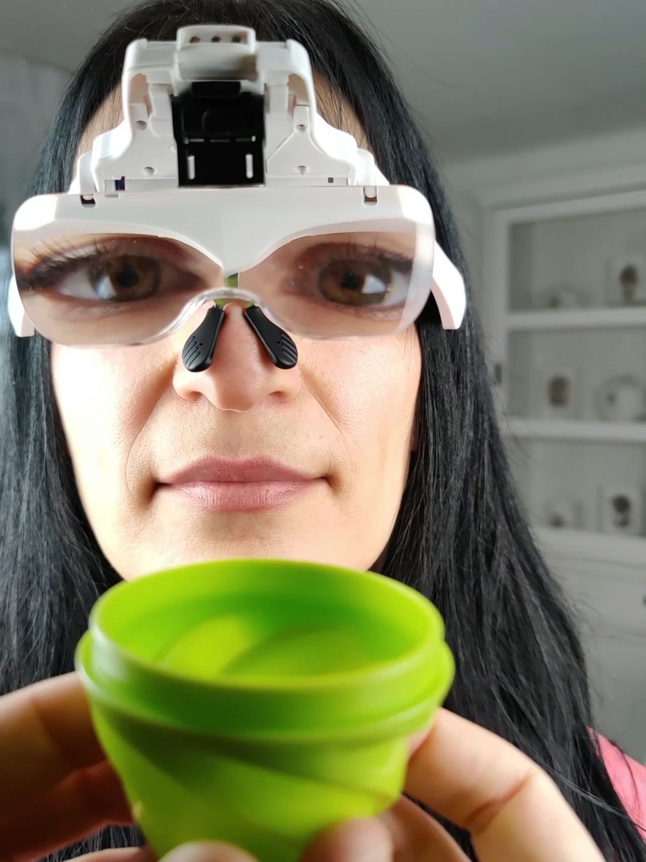 Crazy big lenses and a weird vision test #asmr #femaleasmr #glasses #vision #eyetest #asmrroleplay #bigeyes