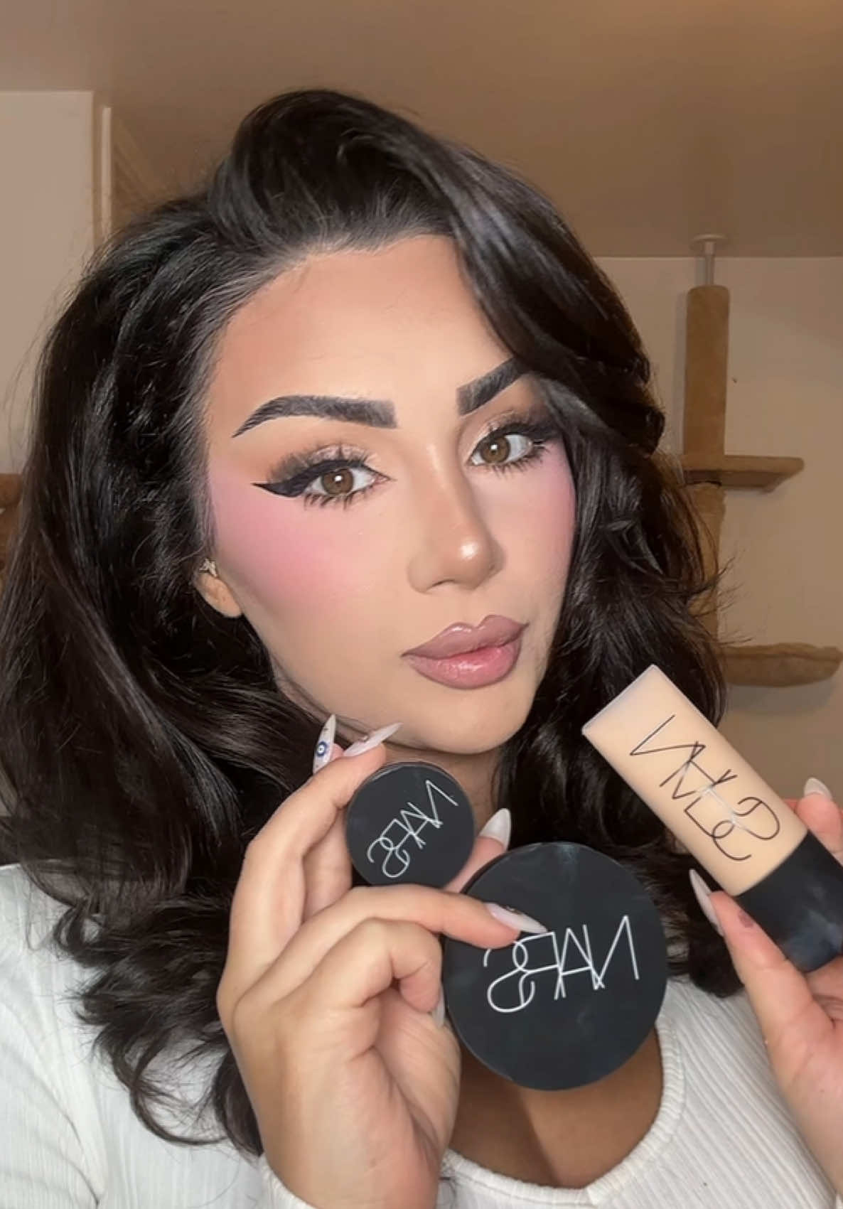 Finallyyy got to try and test out the @NARS Cosmetics soft matte foundation, concealer and powder!!  And its deffo soft matt and filtered!! 😍😍 #narscosmetics #narssoftmatte #makeupreview 