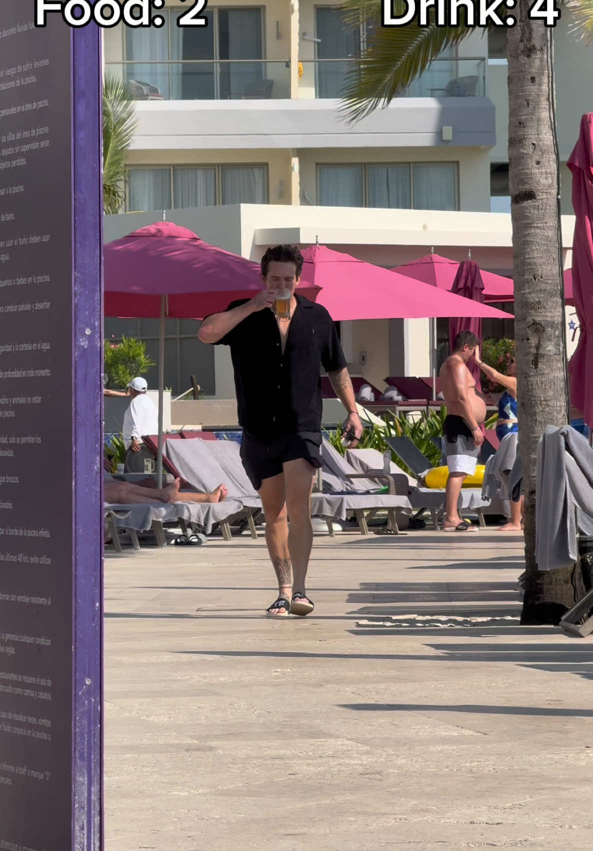Clearly getting his money’s worth🤣 #fyp #allinclusiveresort #mexico #Foodie 