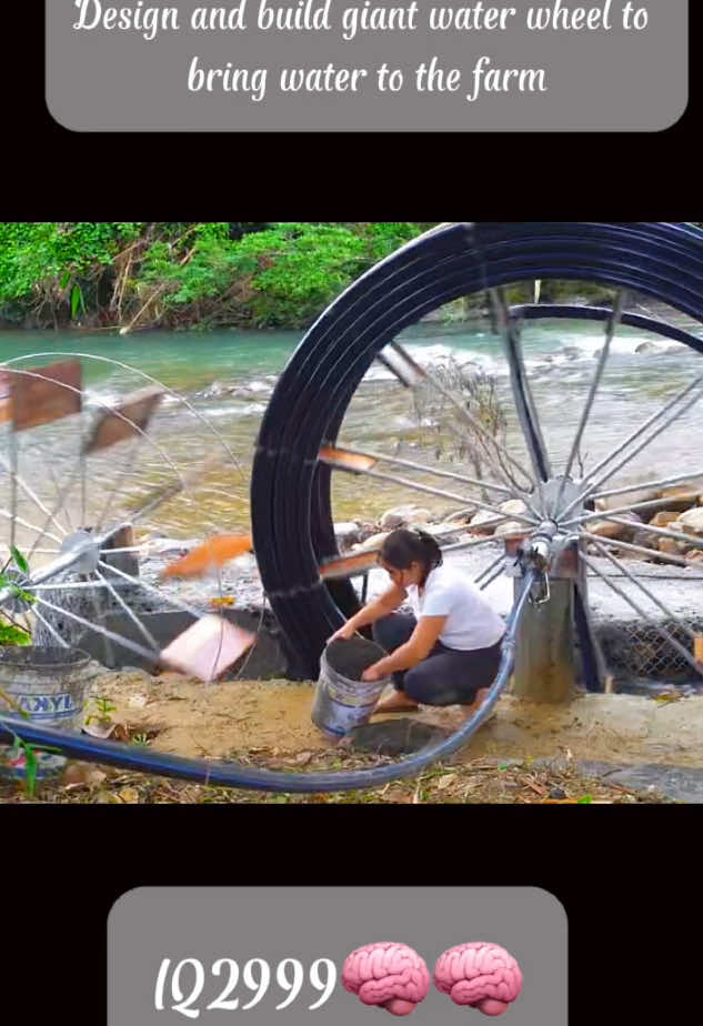 #Design and build a giant water wheel#