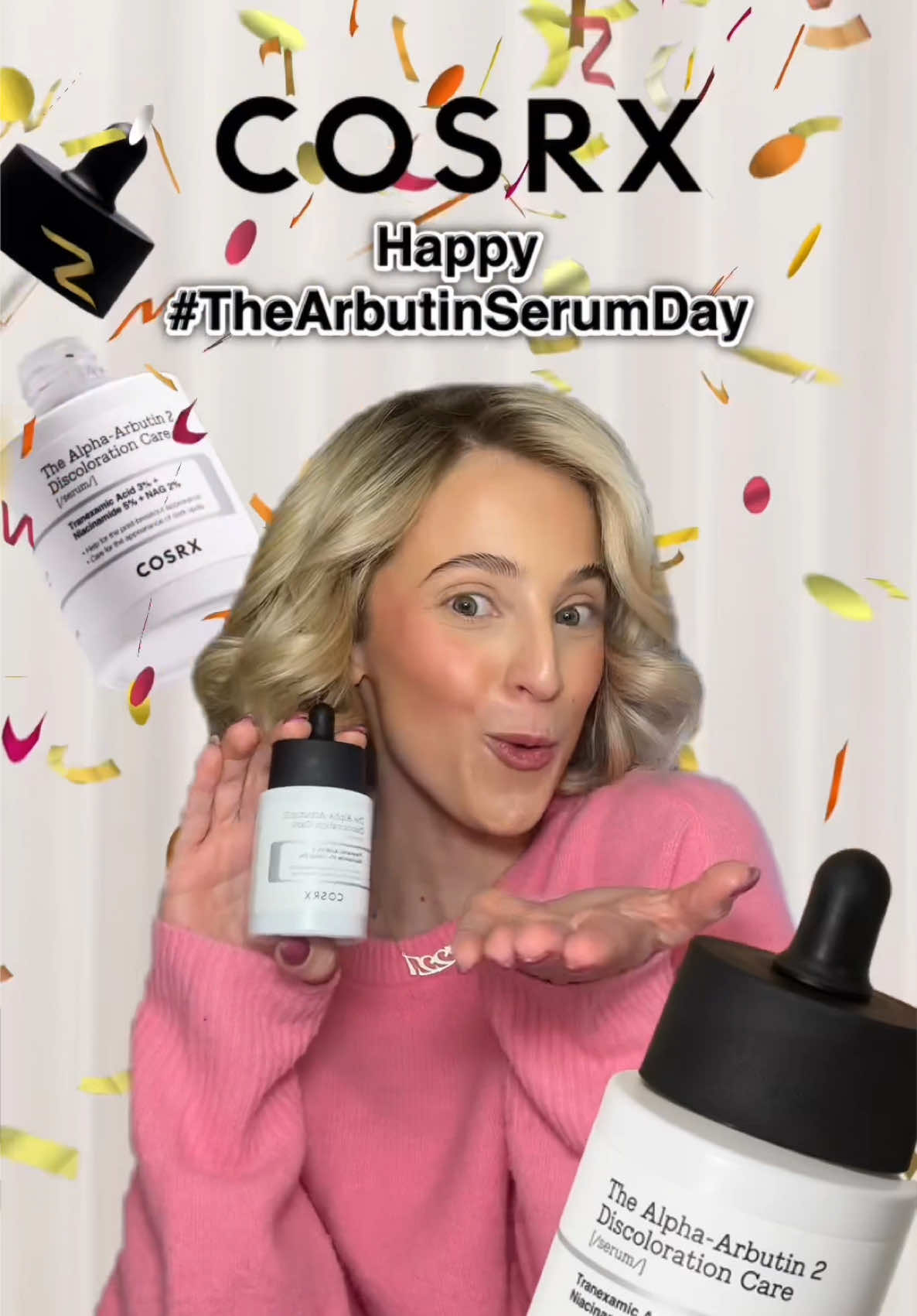 #AD #Sponsored Saying bye bye to discoloration thanks to the COSRX The Alpha-Arbutin 2 Discoloration Care Serum with no spots left behind!! Happy #TheArbutinSerumDay from me to you!! @COSRX Official #COSRX #AlphaArbutin #PostAcneSerum #DarkSpots #Hyperpigmentation #Discoloration #UltaBeauty 