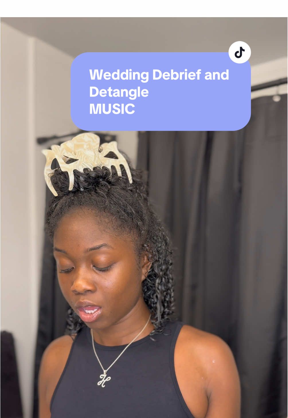 Part 3!  This is like a therapy session for me 🥹 #girltalk #weddingtiktok #wedding #debrief #debriefanddetangle #curlyhairroutine #hairturtorial 